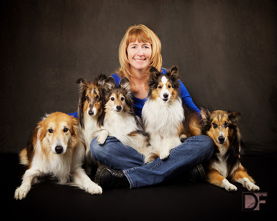 Tami w/Rudy, Footie, Dare, Sparky & Axel